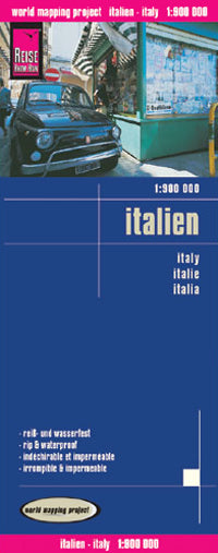 Italy Folded Travel Map (3rd Edition) by Reise Know-How (2017)