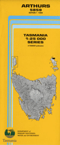 5859 Arthurs Topographic Map (1st Edition) by TasMap (1999)