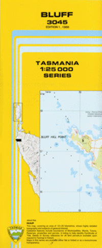 3045 Bluff Topographic Map (1st Edition) by TasMap (1988)