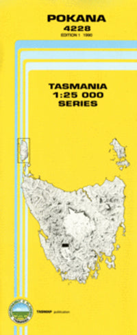 4228 Pokana Topographic Map (1st Edition) by TasMap (1990)