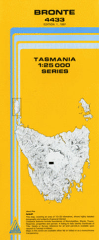 4433 Bronte Topographic Map (1st Edition) by TasMap (1987)