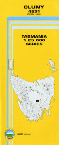 4831 Cluny Topographic Map (1st Edition) by TasMap (1993)