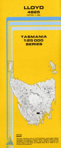 Buy 4825 Lloyd Topographic Map (1st Edition) by TasMap (1984) – The ...