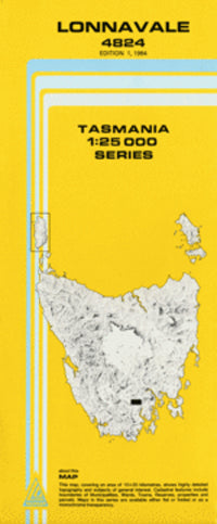 4824 Lonnavale Topographic Map (1st Edition) by TasMap (1984)