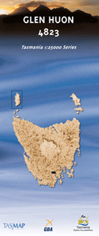 4823 Glen Huon Topographic Map (2nd Edition) by TasMap (2009)
