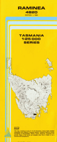 4820 Raminea Topographic Map (1st Edition) by TasMap (1984)