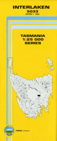 5033 Interlaken Topographic Map (1st Edition) by TasMap (1992)
