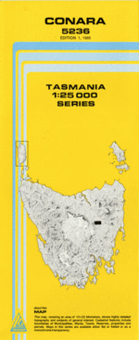 5236 Conara Topographic Map (1st Edition) by TasMap (1985)
