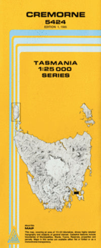 5424 Cremorne Topographic Map (1st Edition) by TasMap (1985)