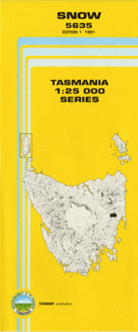 5635 Snow Topographic Map (1st Edition) by TasMap (1991)