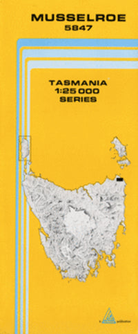 5847 Musselroe Topographic Map (1st Edition) by TasMap (1981)