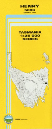 5836 Henry Topographic Map (1st Edition) by TasMap (1991)