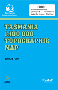 8115 Forth Topographic Map (7th Edition) by TasMap (2010)