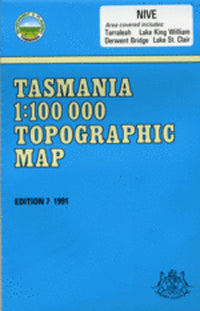8113 Nive Topographic Map (7th Edition) by TasMap (1991)
