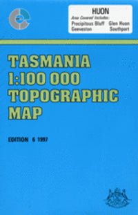 8211 Huon TAS Topographic Map (6th Edition) by TasMap (1997)