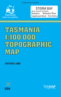 8411 Storm Bay Topographic Map (5th Edition) by TasMap (2008)