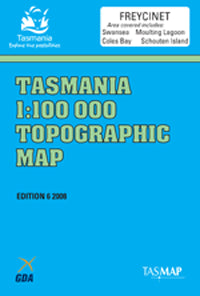 8513 Freycinet Topographic Map (6th Edition) by TasMap (2008)