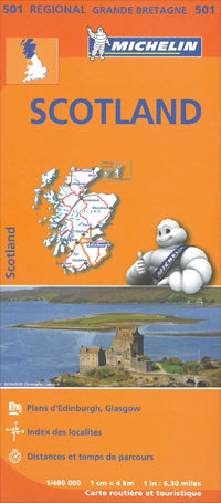 Scotland Folded Travel Map by Michelin (2013)