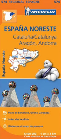 Spain North East Road Map by Michelin (2013)