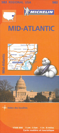 Mid-Atlantic Road Map by Michelin (2013)