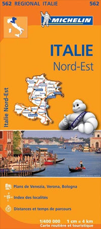 Italy North East Road Map (9th Edition) by Michelin (2013)