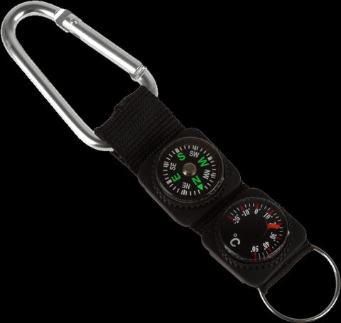 Mini 2 in 1 Compass and Thermometer Keyring
