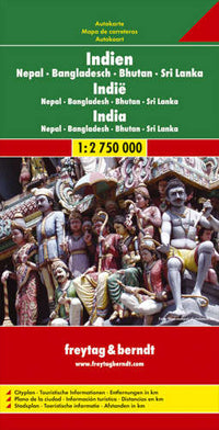 India Road Map by Freytag and Berndt 2011