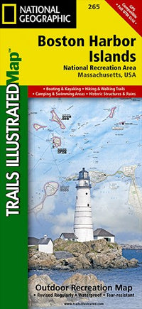 Boston Harbor Islands Trails Illustrated Road Map by National Geographic (2011)