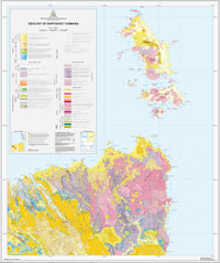SK55-02, SK55-04 Northeast TAS Geological Map (1st Edition) (2011)