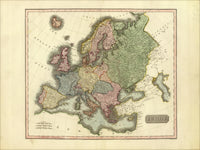 1817 Europe Historical Map