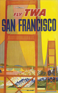 Vintage Travel Poster: Visit San Francisco, USA 2