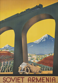 Vintage Travel Poster: Visit Soviet Armenia
