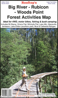 Big River-Rubicon-Woods Point Forest Activities Road Map (3rd Edition) by Rooftop Maps (2011)