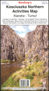 Kosciuszko Northern Activities Road Map (2nd Edition) by Rooftop Maps (2011)