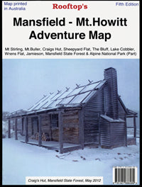Mansfield-Mt Howitt Adventure Road Map (5th Edition) by Rooftop Maps (2013)
