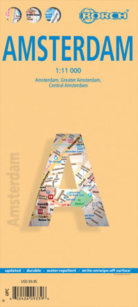 Amsterdam (11th Edition) City Map by Borch Map (2012)