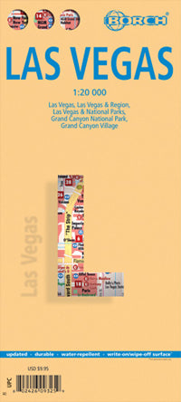 Las Vegas (11th Edition) City Map by Borch Map (2012)