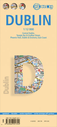 Dublin Road Map (8th Edition) by Borch Map (2012)