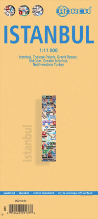 Istanbul Road Map (5th Edition) by Borch Map (2012)