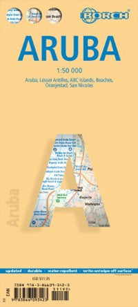 Aruba Road Map (15th Edition) by Borch Map (2014)