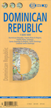 Dominican Republic Road Map (17th Edition) by Borch Map (2013)