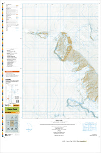 MN03 Banna Peak Topographic Map by Land Information New Zealand (2012)