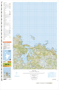 AU28 & AV28 Taupo Bay Topographic Map by Land Information New Zealand (2013)