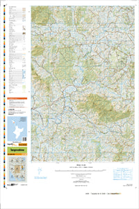 AX29 Tangowahine Topographic Map by Land Information New Zealand (2011)