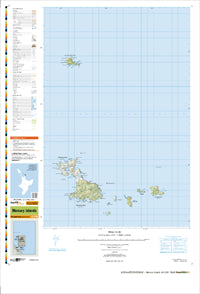 AZ36 Mercury Islands Topographic Map by Land Information New Zealand (2011)