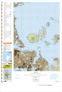 BA32 Auckland Topographic Map by Land Information New Zealand (2013)
