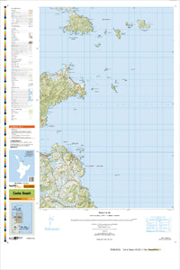 BA36 Cooks Beach Topographic Map by Land Information New Zealand (2012)