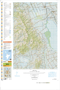 BC34 Ngatea Topographic Map by Land Information New Zealand (2012)