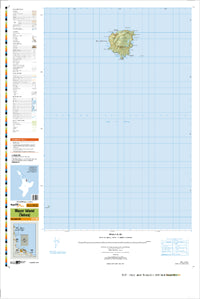 BC37 Mayor Island Topographic Map (Tuhua) by Land Information New Zealand (2013)
