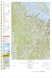 BD36 Lower Kaimai Topographic Map by Land Information New Zealand (2013)